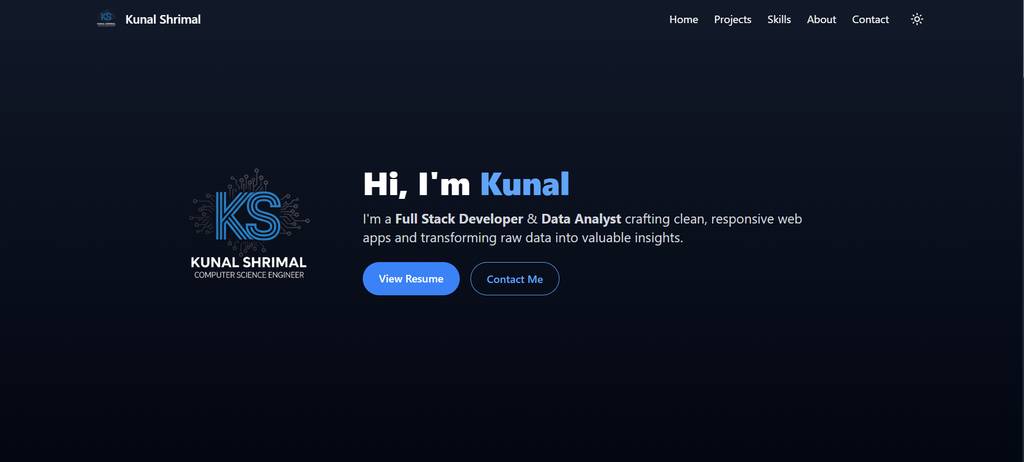 Kunal Shrimal | Full Stack Developer & Data Analyst